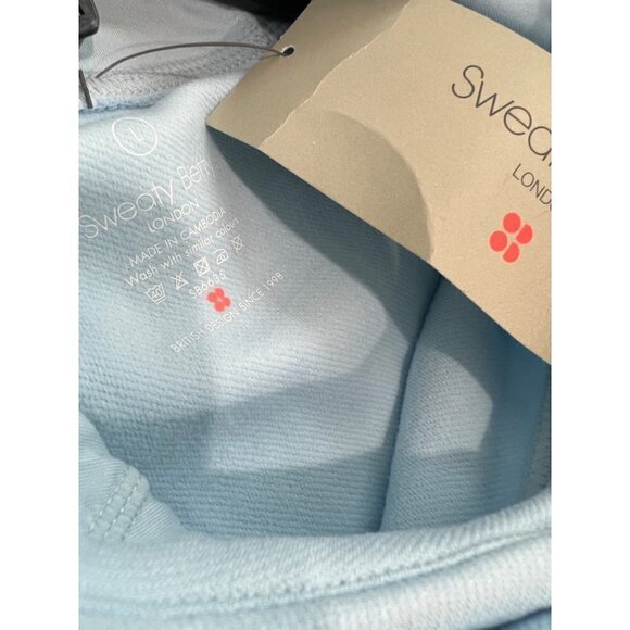 NWTD SWEATY BETTY Size 12 Sprinter Run Hoodie ALPINE BLUE MSRP $118 - Picture 3 of 16
